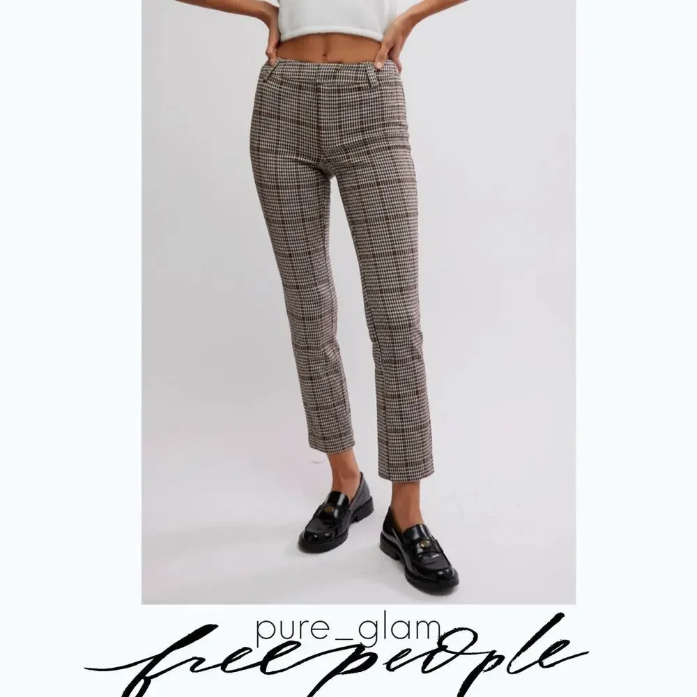 Free People plaid pants